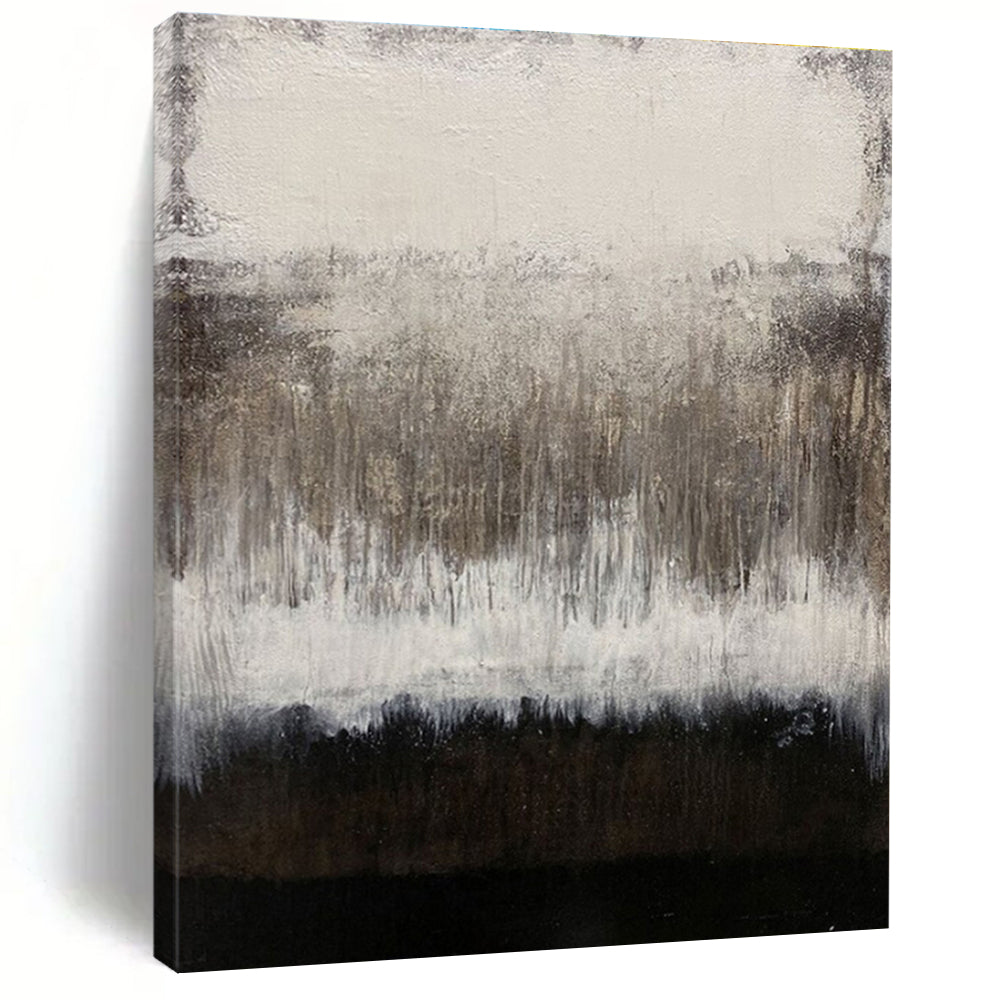 Oversized Abstract Wall Art Gray and Black Textured Abstract Art HS699