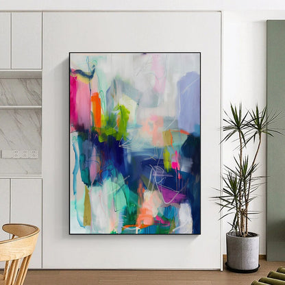 Cool Abstract Paintings Multicolor Dynamic Abstract Art HS715
