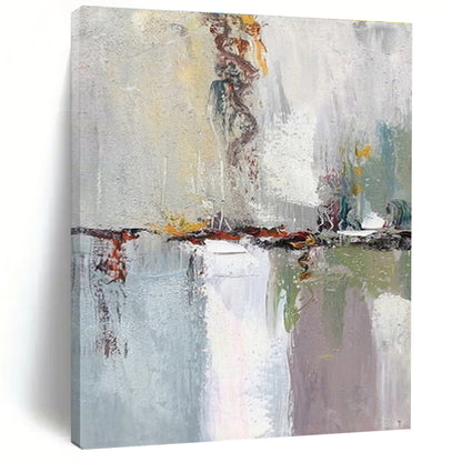 Handmade Art Multicolor Textured Abstract, Minimalist Canvas Art HS439