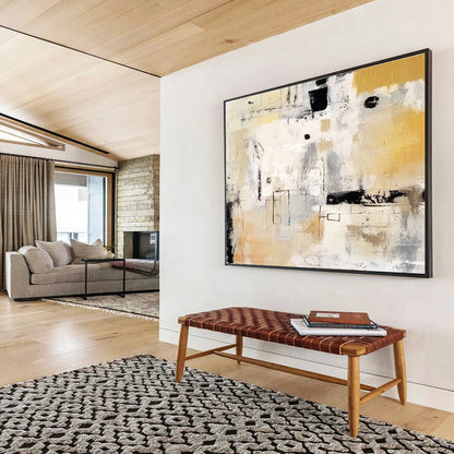 Extra Large Size Multicolor Abstract Seaside Painting WB198