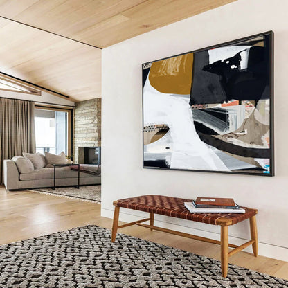 Oversized Canvas Art Multicolor Abstract Collage Painting WB216