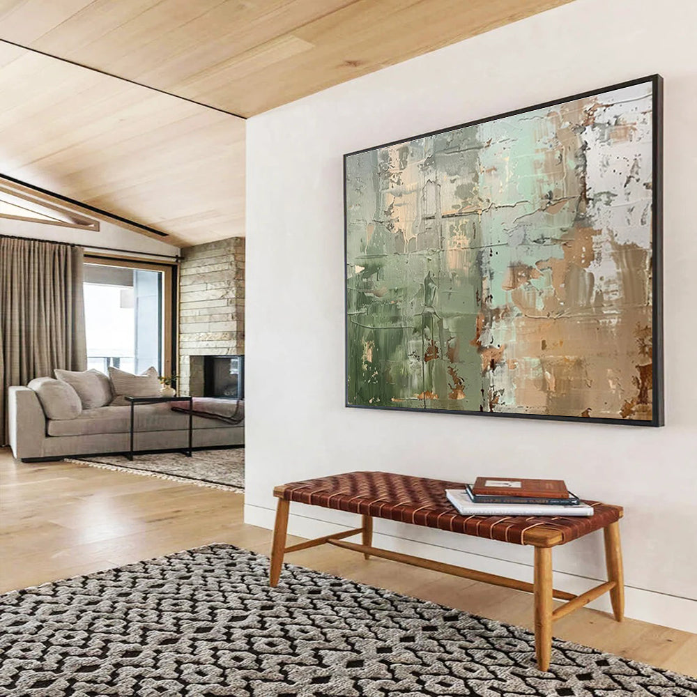 Huge Size Multicolor Abstract Textured Painting WB214