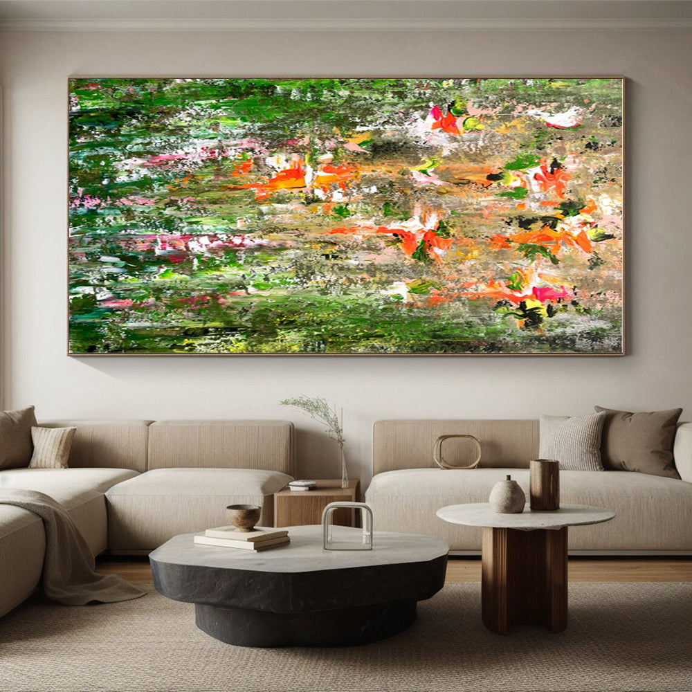 Cool Abstract Paintings Multicolor Floral Abstract Art HS731