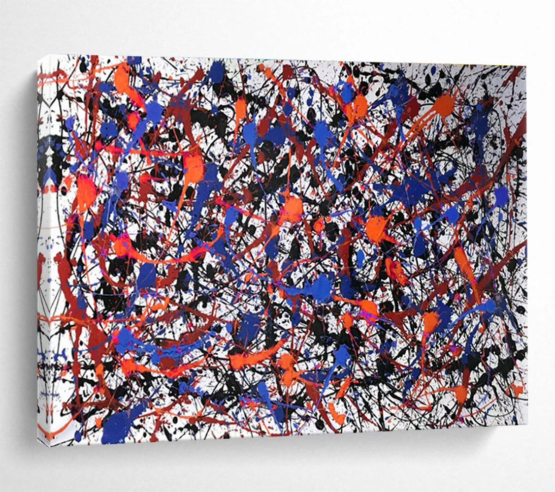 Blue, Beige, Gray Abstract Textured Landscape Art For Sale WB399