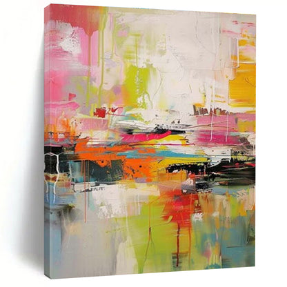 Multicolor Vibrant Abstract Expressionism Painting For Sale Online WS482
