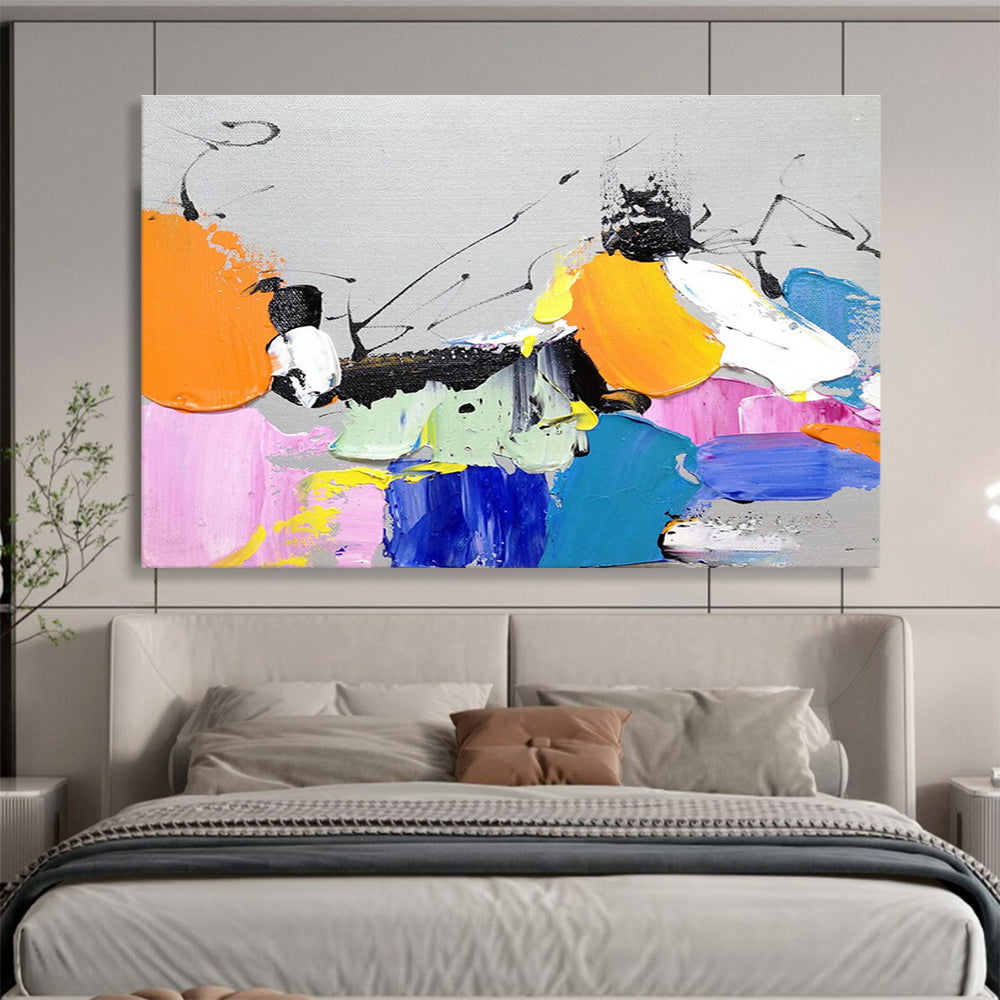 Big Size Multicolor Textured Abstract Art WB233