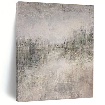 Gray and Beige Textured Abstract Landscape Painting For Sale Online WS489