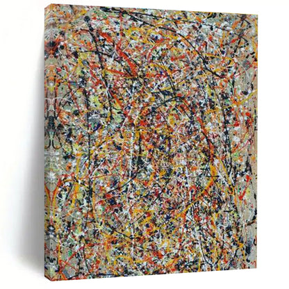 Unique Abstract Art Multicolor Dynamic Abstract Painting On Canvas HS814