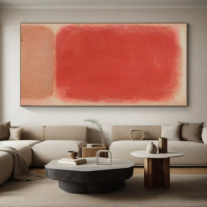 Minimalist Canvas Art Red Minimalist Abstract Painting HS610