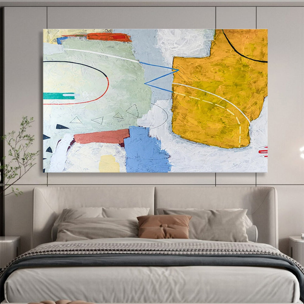 Multicolor Geometric Abstract Art For Sale WB415