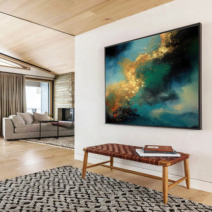 Huge Size Multicolor Abstract Cosmic Painting WB203