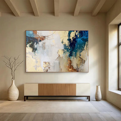 Huge Size Multicolor Abstract Textured Painting WB113