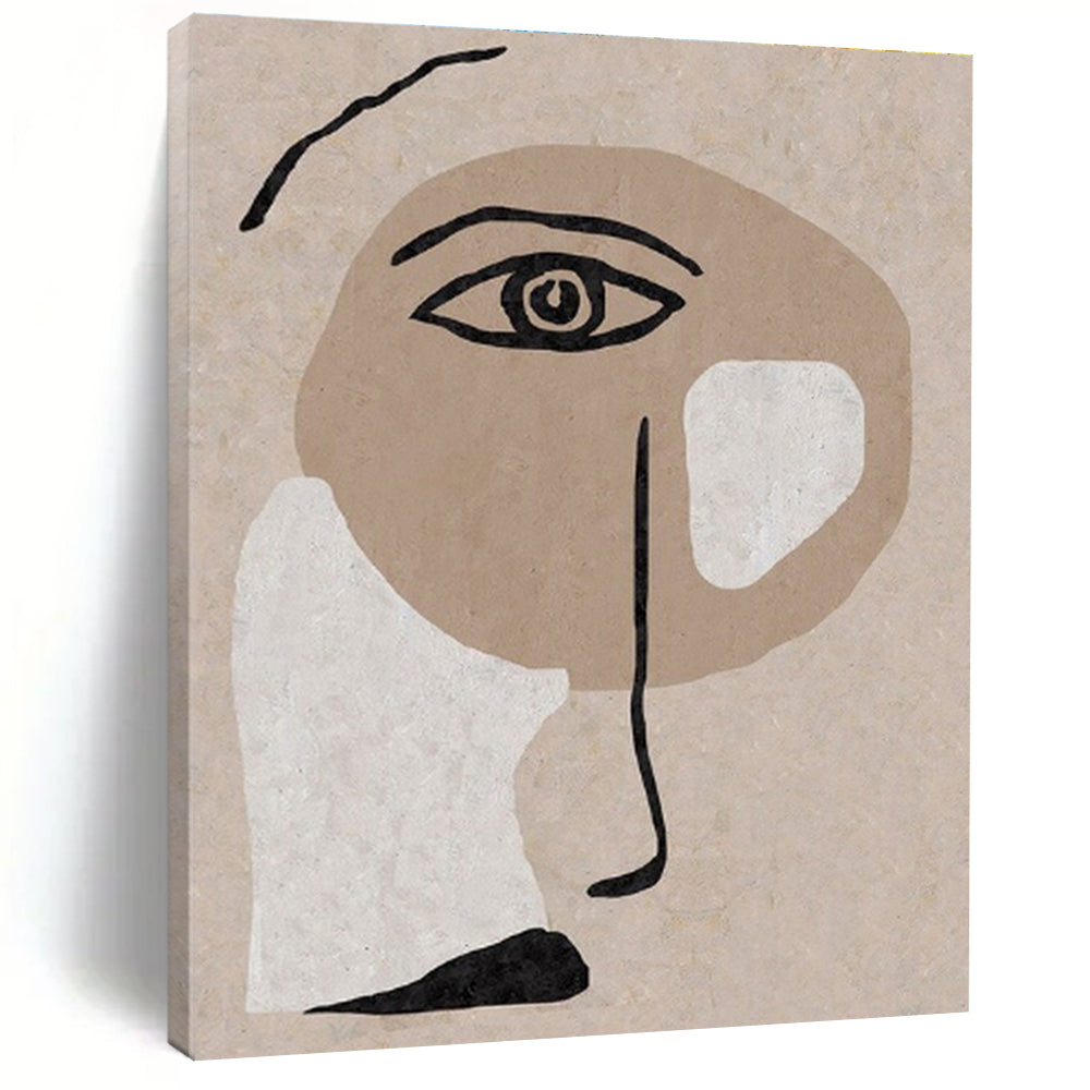 Unique Abstract Art Neutral Tones Figurative Abstract Art HS702