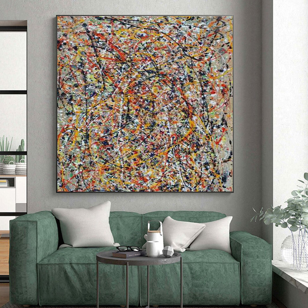 Cool Abstract Paintings Multicolor Dynamic Abstract Painting On Canvas HS813